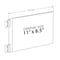 Azar Displays Two-Sided AcrylicSign Holder W/ Suction Cup Grippers 11" X 8.5", PK10 106689 - alternate 2